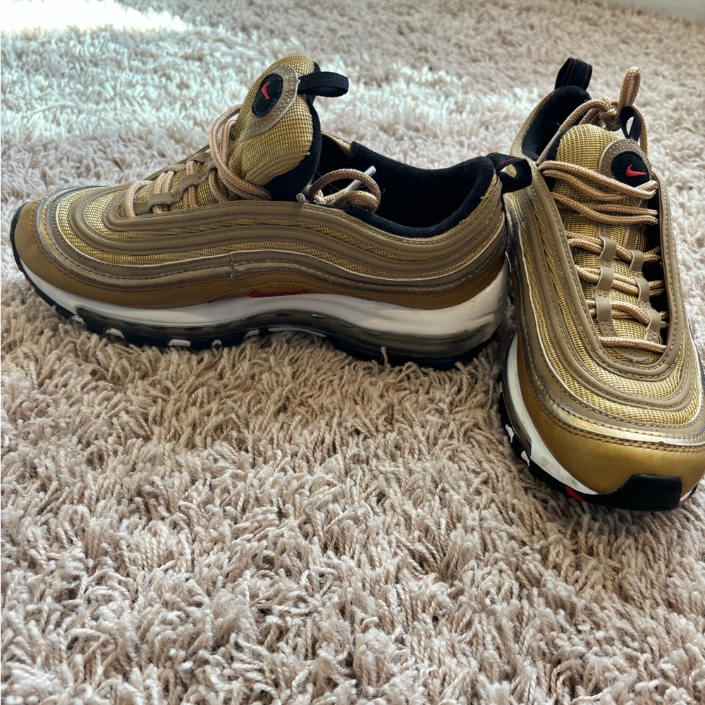 Boys Nike Air max 97 Gold bullet